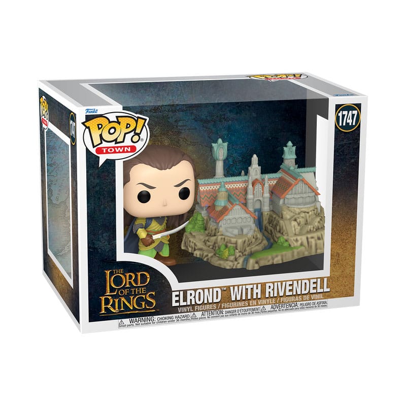 Le Seigneur des anneaux POP! Town Vinyl figurine Elrond & Rivendell 9 cm