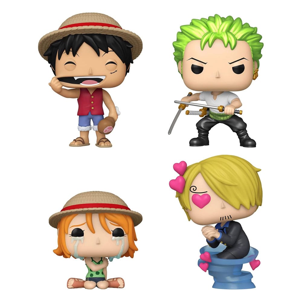 One Piece pack 4 figurines POP! Animation Vinyl Refresh 4PK(EMEA) 9 cm