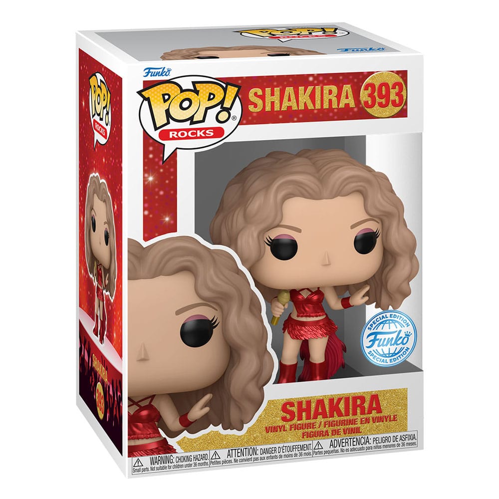 Shakira POP! Rocks Vinyl Figurine Shakira(Super Bowl) (Metallic) 9 cm