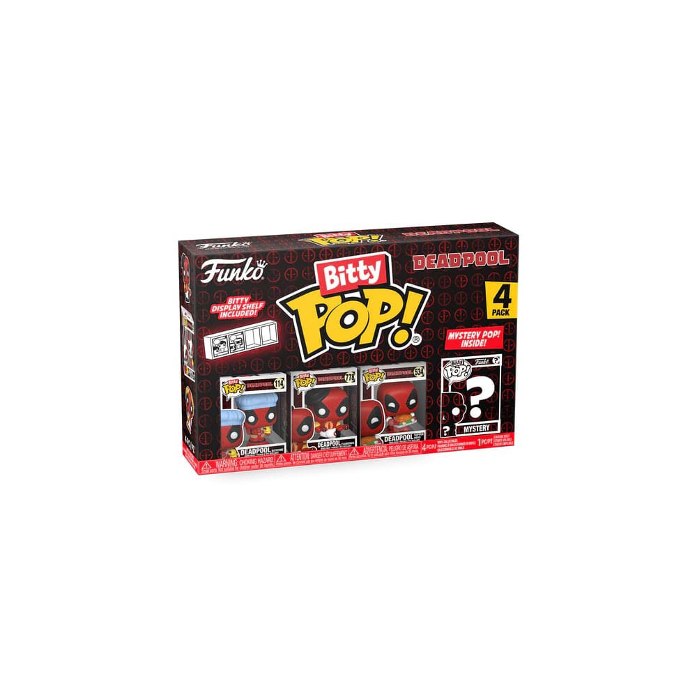 Deadpool pack 4 figurines Bitty POP! Vinyl Bathtime 2,5 cm