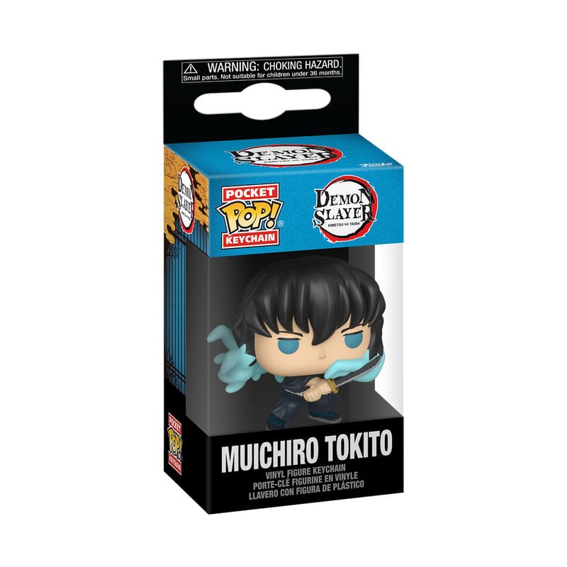 Demon Slayer: Kimetsu no Yaiba présentoir porte-clés Pocket POP! Vinyl Muichiro (Attack) 4 cm (12)