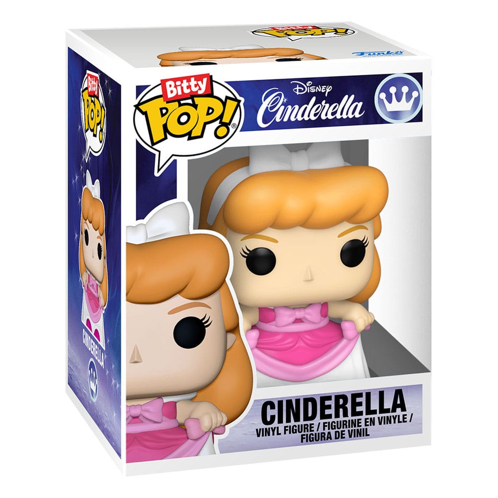 Disney Bitty POP! Display présentoir avec 2 figurines en vinyle Cinderella's Castle