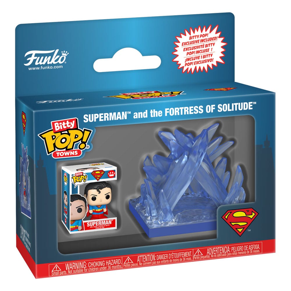 DC Comics Bitty POP! Towns Vinyl figurine Superman and the Fortress of Solitude
