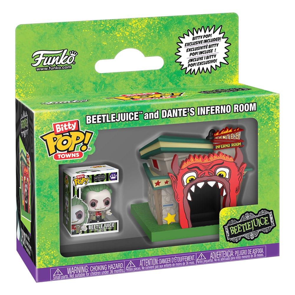 Beetlejuice Bitty POP! Towns Vinyl figurine Beetlejuice and Dante's Inferno Room
