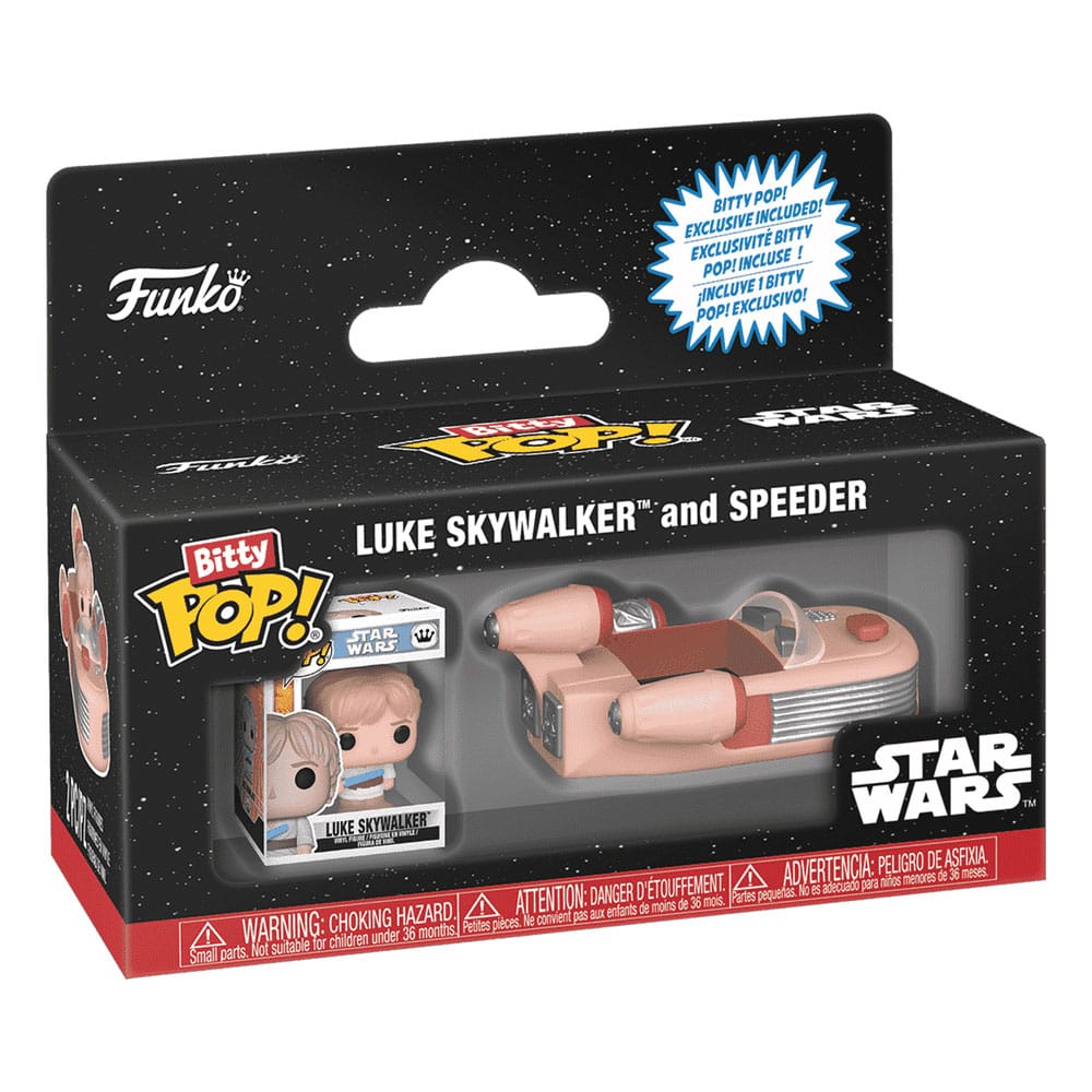 Star Wars Bitty POP! Rides Vinyl figurine Luke Skywalker and Speeder