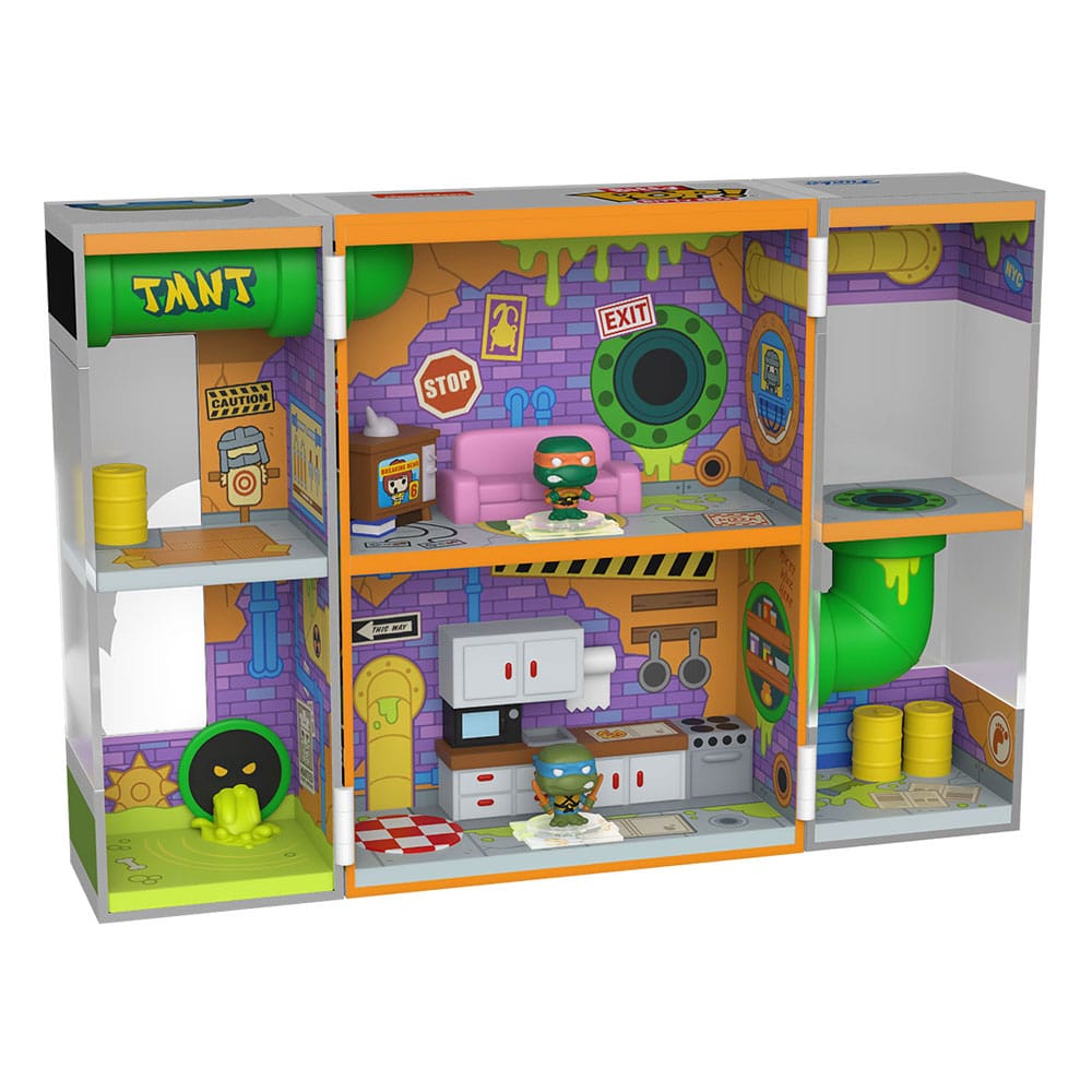 Tortues Ninja Bitty POP! Bitty Box présentoir avec 2 figurines en vinyle Sewer Lair