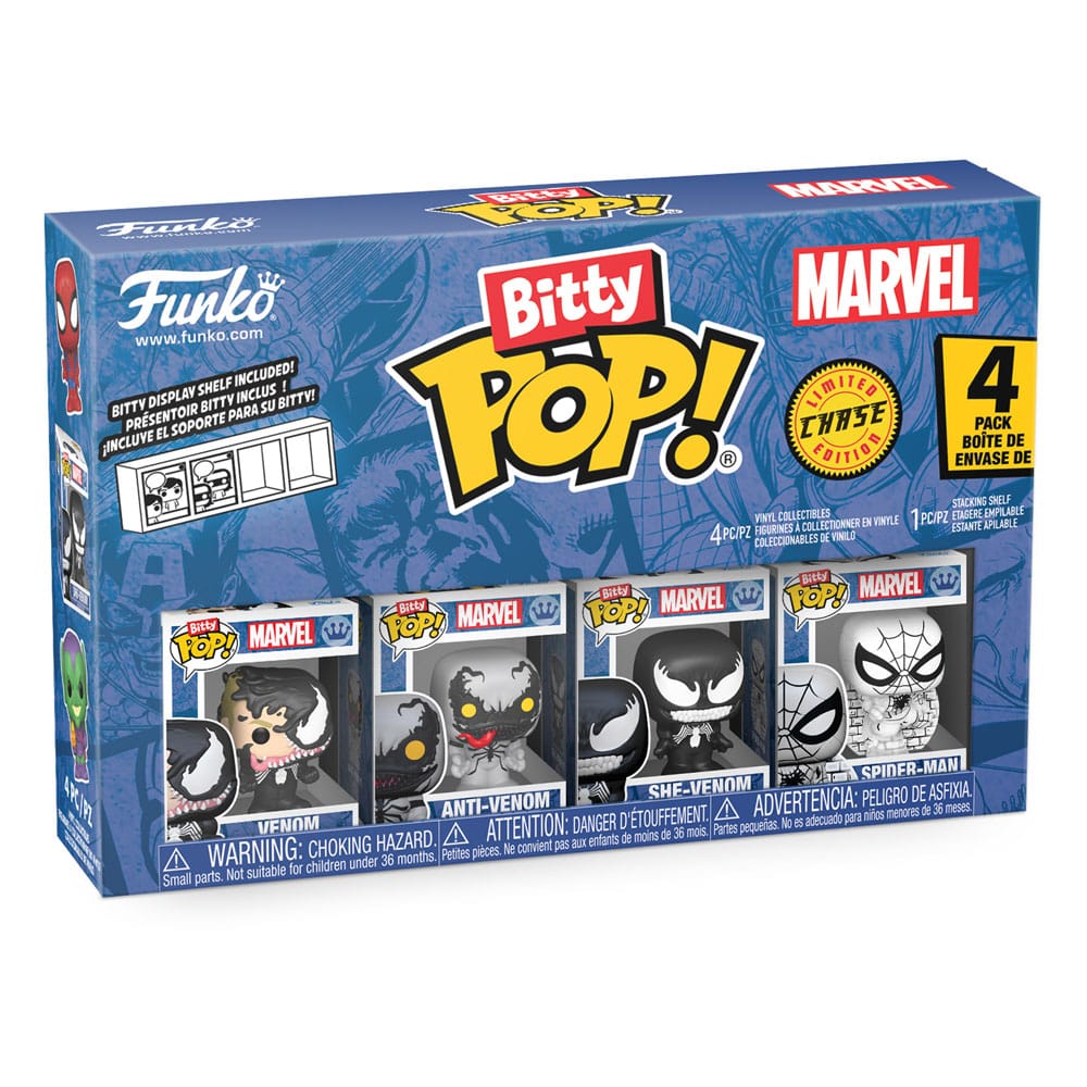 Spider-Man pack 4 figurines Bitty POP! Vinyl Series 3 2 cm