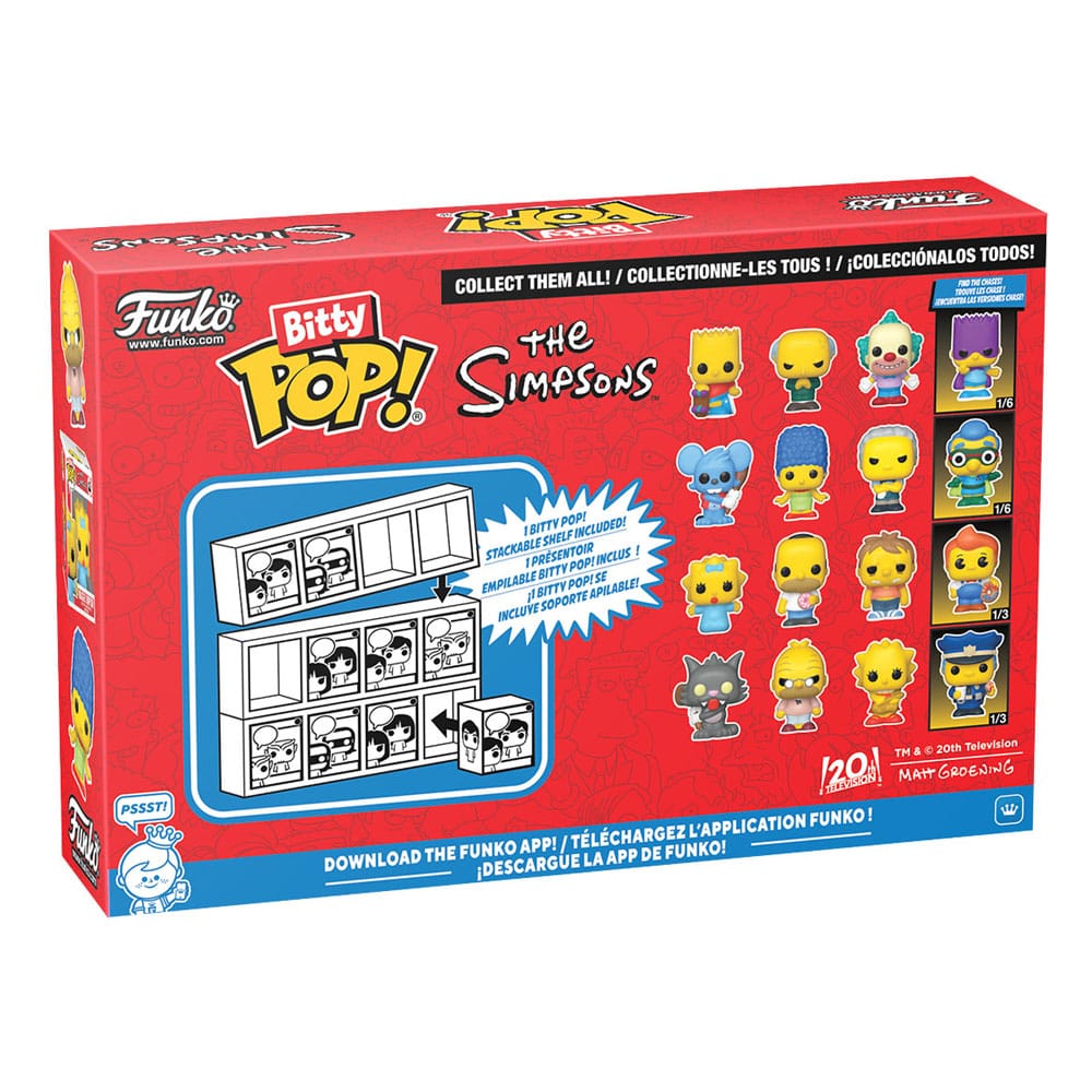 Les Simpson pack 4 figurines Bitty POP! Vinyl Series 1 2 cm