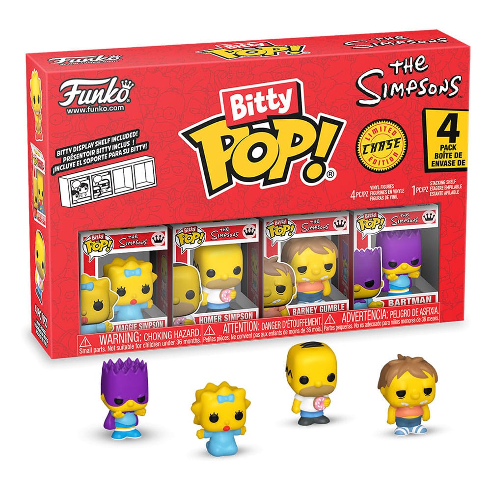 Les Simpson pack 4 figurines Bitty POP! Vinyl Series 3 2 cm