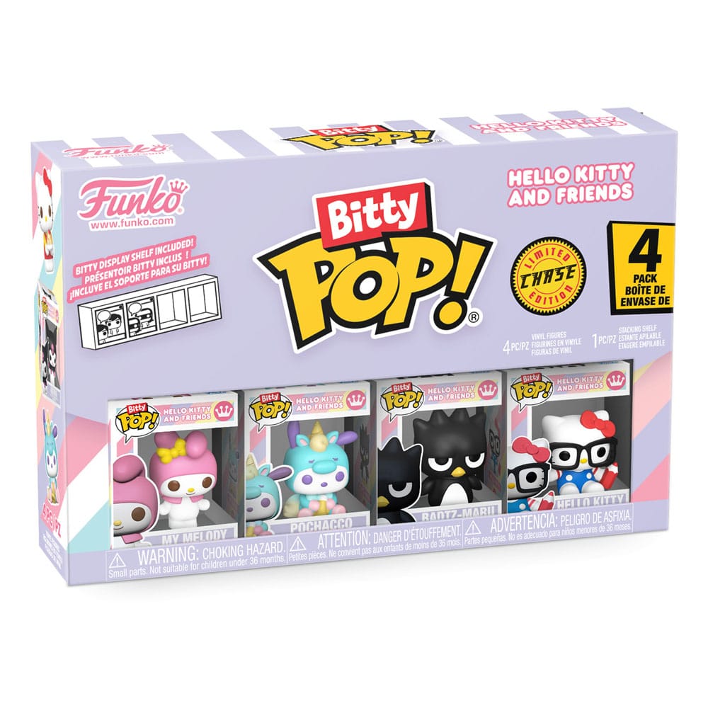 Hello Kitty and Friends pack 4 figurines Bitty POP! Vinyl Series 4 2 cm