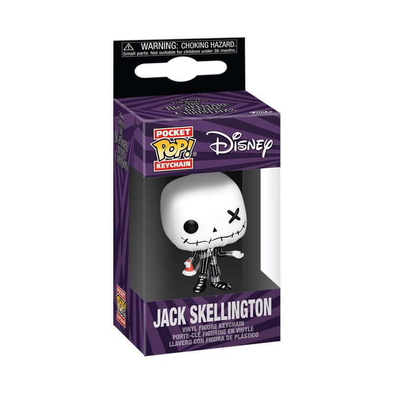 L'Étrange Noël de monsieur Jack présentoir porte-clés Pocket POP! Vinyl Patchwork - Jack 4 cm (12)