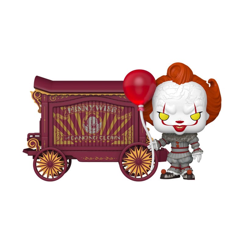 It-Welcome to Derry POP! Town Vinyl figurine Pennywise & Wagon 9 cm