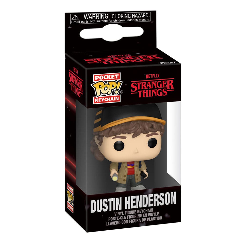 Stranger Things présentoir porte-clés Pocket POP! Vinyl Dustin Henderson 4 cm (12)