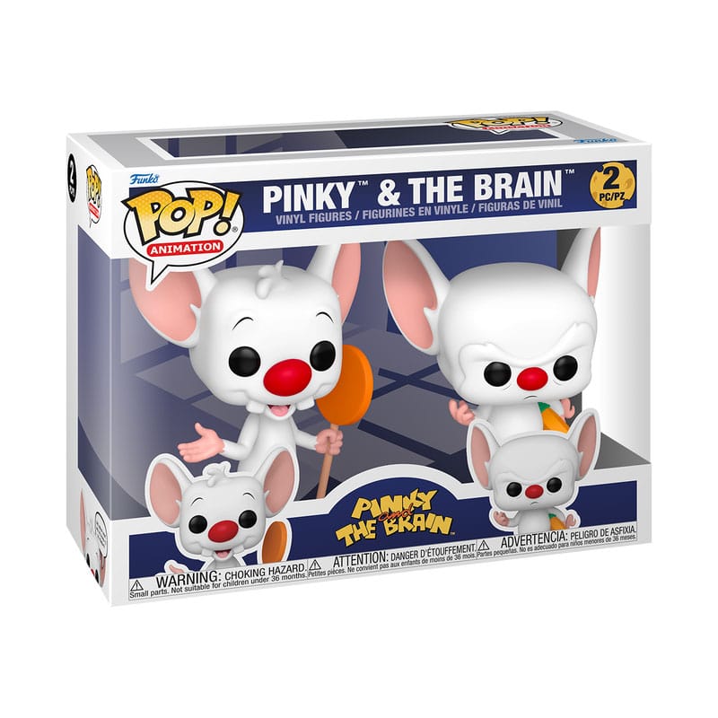 Animaniacs pack 2 POP! Television Vinyl figurines Pinky & The Brain 9 cm
