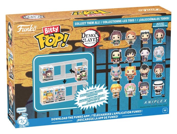 Demon Slayer: Kimetsu no Yaiba pack 4 figurines Bitty POP! Vinyl Nezuko 2,5 cm