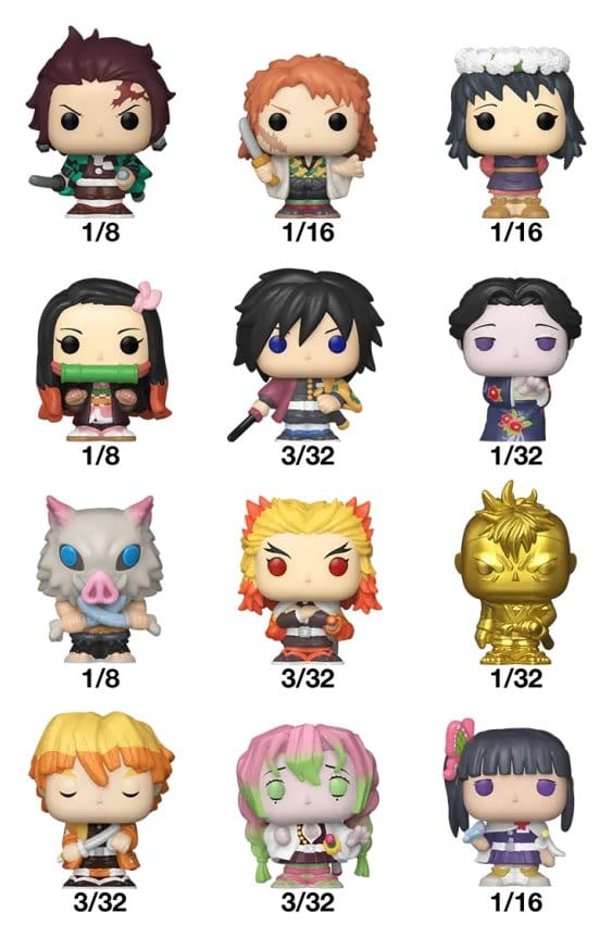 Demon Slayer: Kimetsu no Yaiba - The Movie présentoir figurines Bitty POP! Vinyl 2 cm (32)