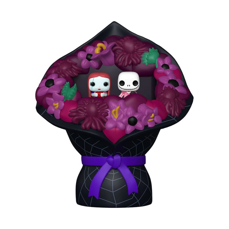 L´etrange Noël de Mr. Jack pack 2 figurines Bitty POP! Bouquet Vinyl Sally & Jack Skellington (Valentine) 4 cm
