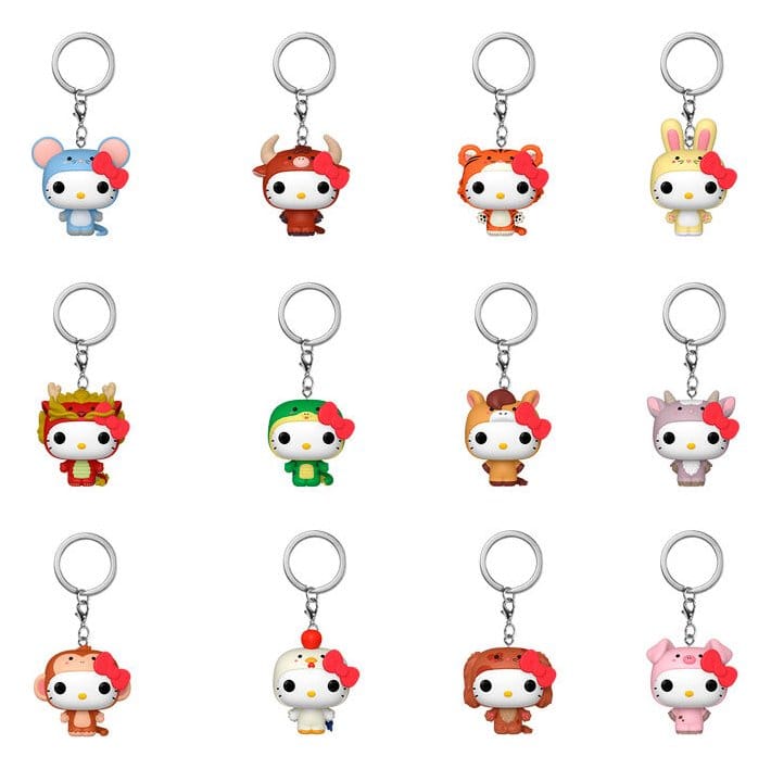 Hello Kitty présentoir Blind Box porte-clés Mystery Pocket POP! Animals 4 cm (12)