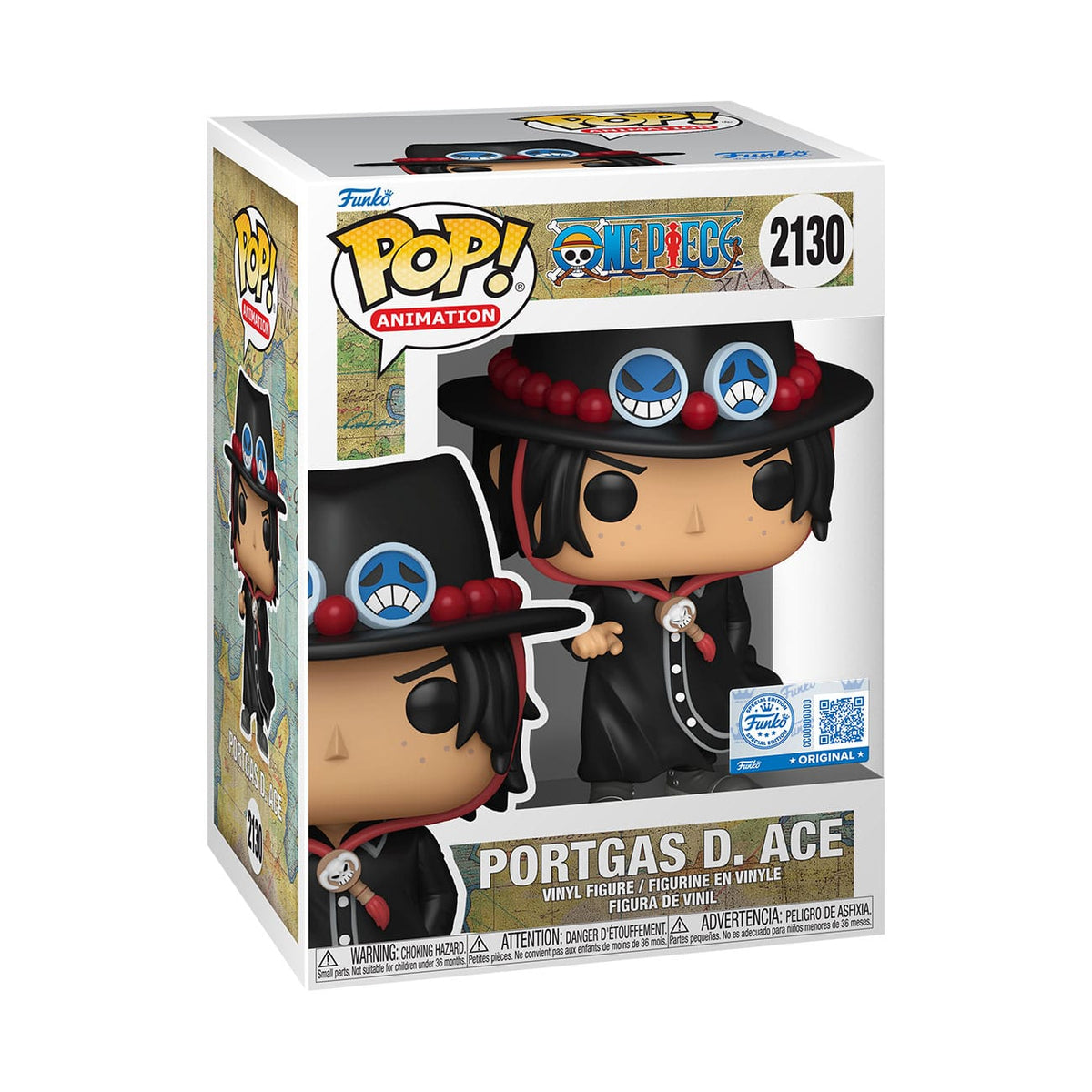 One Piece POP! Animation Vinyl figurine Portgas D. Ace Intro Exclusive 9 cm