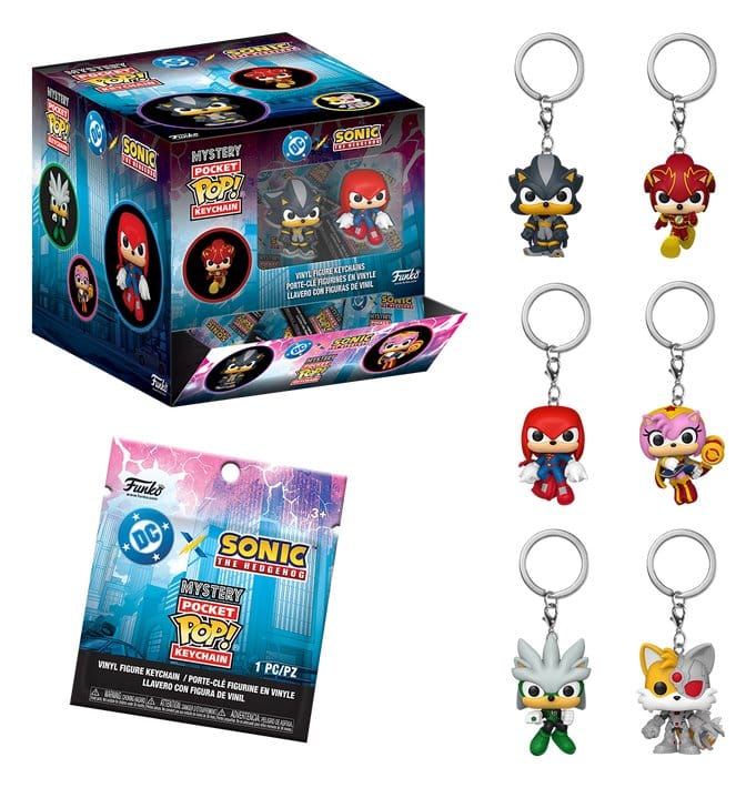 Sonic the Hedgehog présentoir porte-clés Pocket POP! Vinyl 4 cm (12)