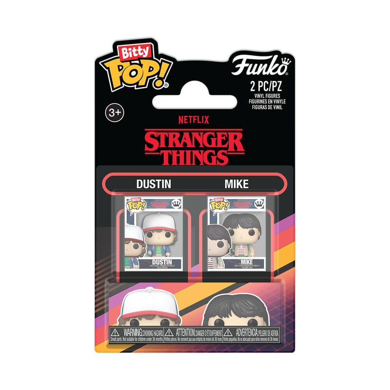 Stranger Things pack 2 figurines Bitty POP! Vinyl Dustin & Mike 2,5 cm