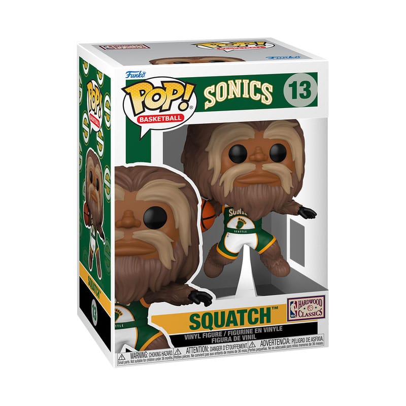 NBA Legends POP! Sports Vinyl Figurine Mascots Sonics- Sasquatch 9 cm