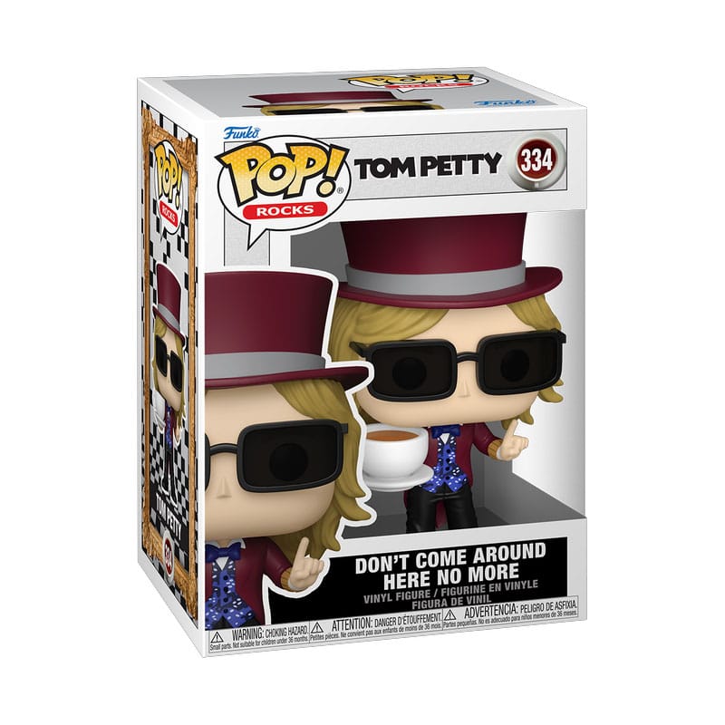 Tom Petty POP! Rocks Vinyl Figurine Don't Come Around Here No More 9 cm
