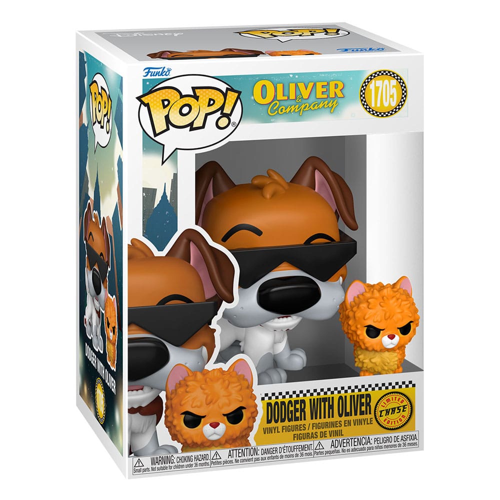 Oliver & Co. assortiment POP!&Buddy Movies Vinyl figurines Dodger w/Oliver w/Chase 9 cm (6)