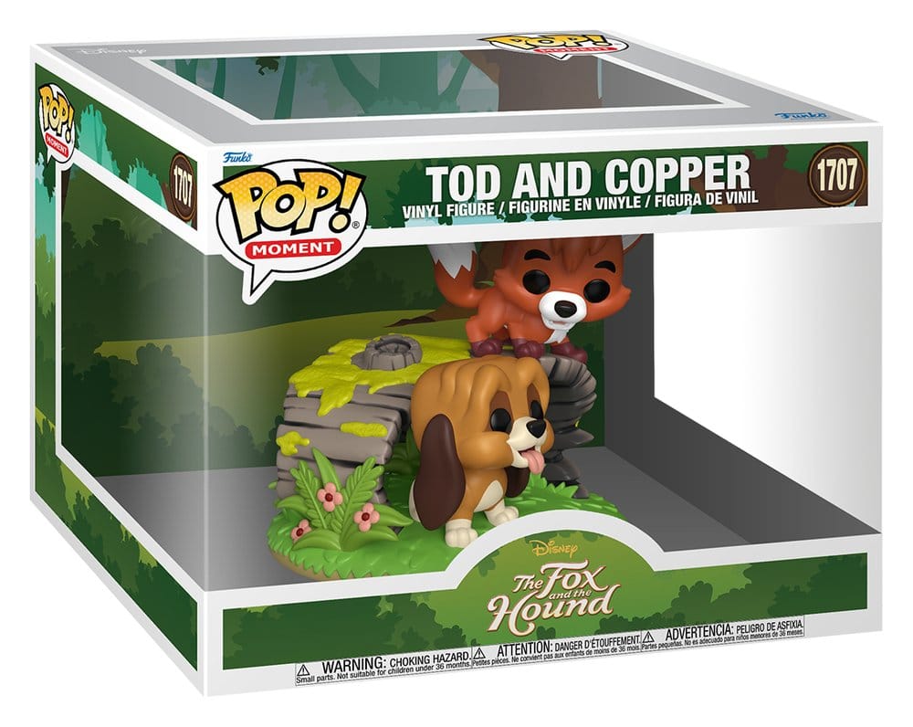 Rox et Rouky POP Moments Vinyl figurines Tod & Copper 9 cm