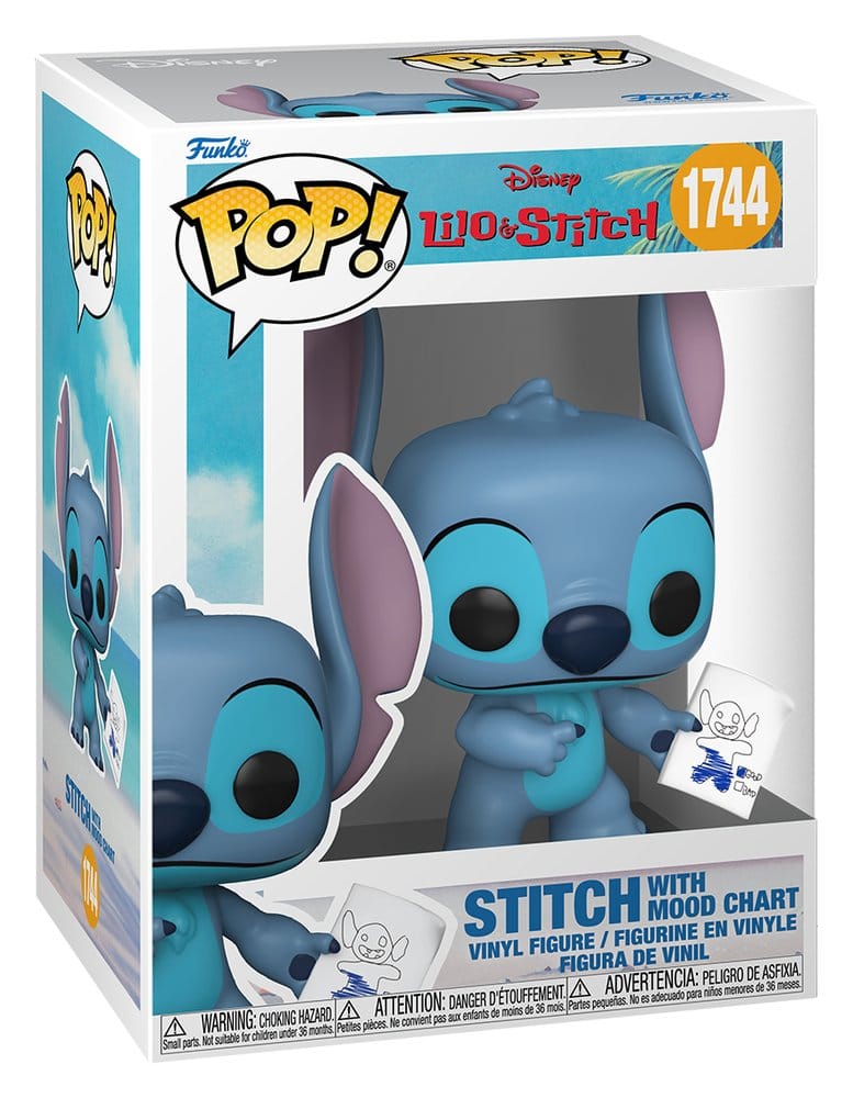 Lilo & Stitch assortiment POP! Vinyl figurine Stitch with Mood Chart w/Chase 9 cm (6)