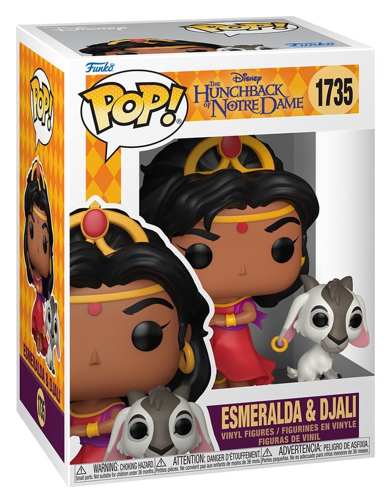 Le Bossu de Notre-Dame POP! Vinyl figurine Esmeralda & Djali 9 cm