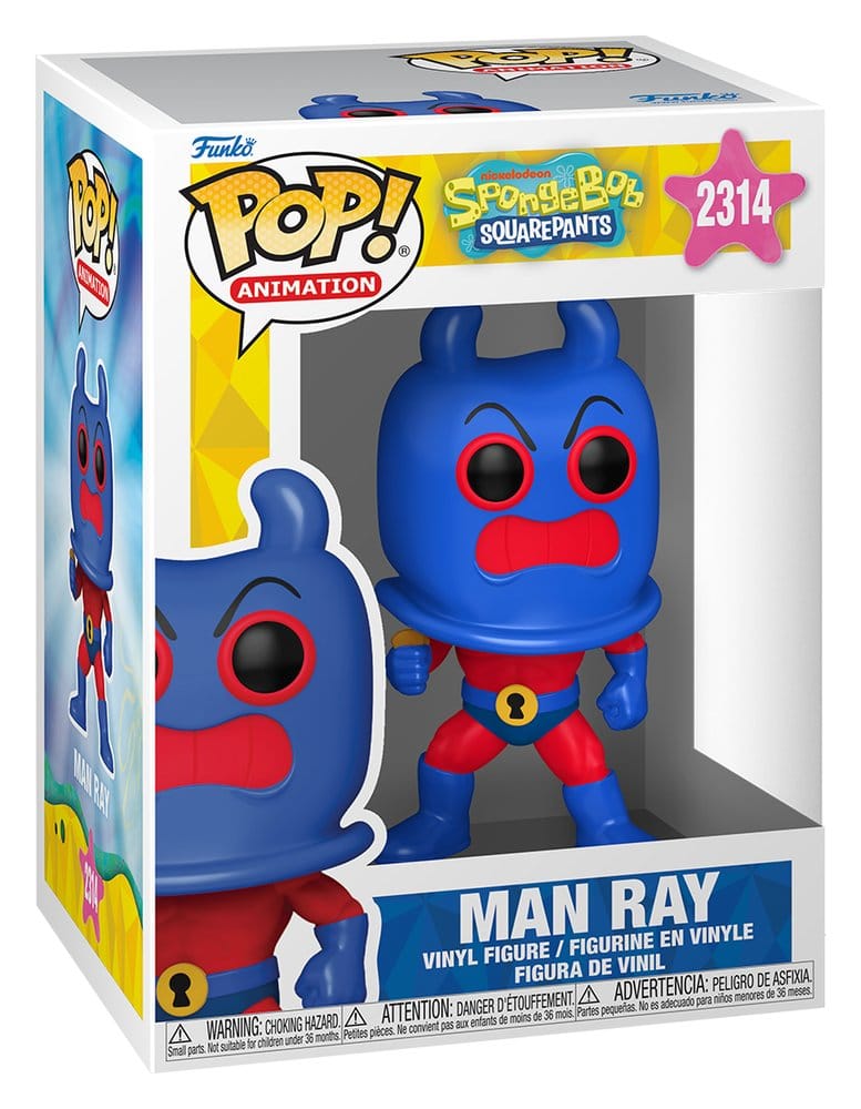 Bob l'éponge POP! Animation Vinyl figurine Man Ray 9 cm
