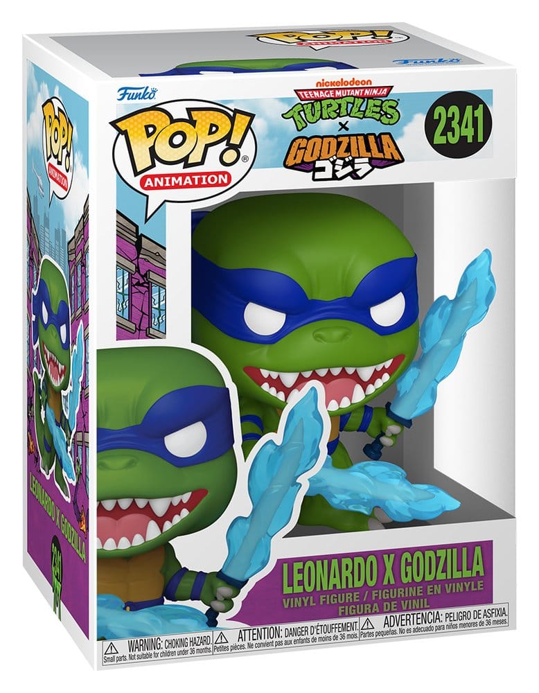 Godzilla x Turtles POP! Animation Vinyl figurine Leonardo X Godzilla 9 cm
