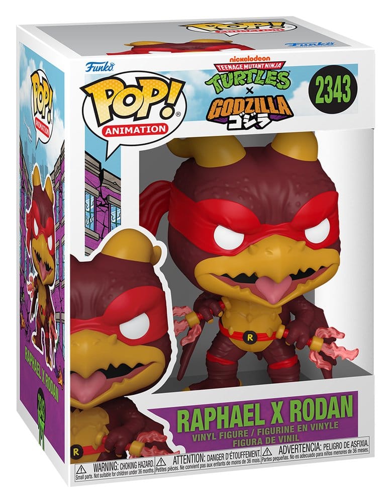 Godzilla x Turtles POP! Animation Vinyl figurine Raphael X Rodan 9 cm