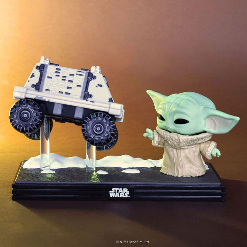 Star Wars: The Mandalorian and Grogu POP! Moment Vinyl figurines Grogu with Polar Mouse Droid 9 cm