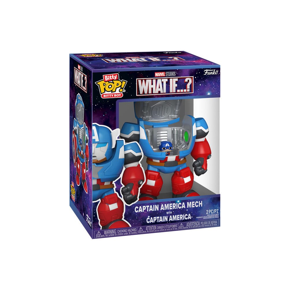 Marvel figurine Bitty POP! Bots WI- CA Mech w/Cap 11,7 cm
