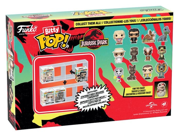 Jurassic Park pack 4 figurines Bitty POP! Vinyl Mr. DNA 2,5 cm