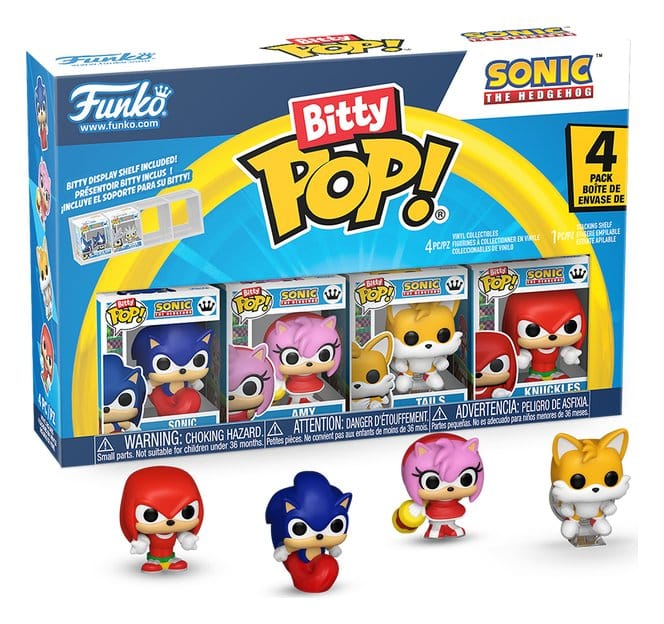 Sonic pack 4 figurines Bitty POP! Vinyl Sonic 2,5 cm