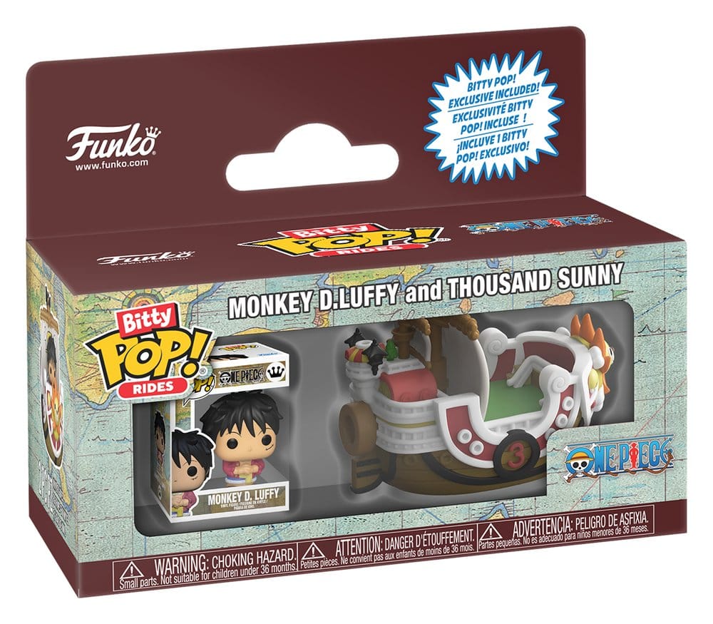 One Piece Bitty POP! Ride Vinyl figurine Thousand Sunny w/Luffy 2,5 cm