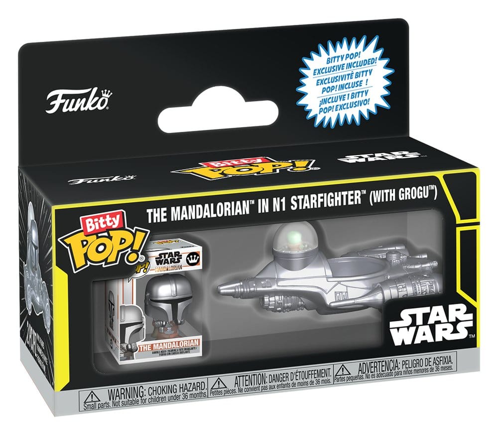 Star Wars Bitty POP! Ride Vinyl figurine N1 w/Mando 2,5 cm