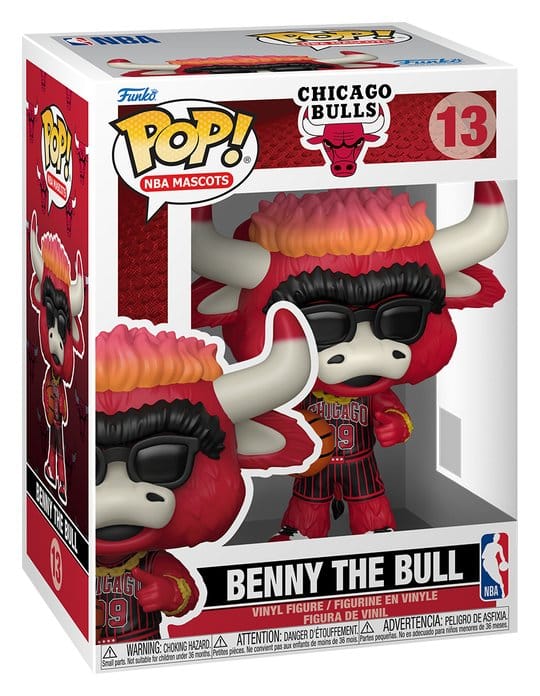 NBA POP! Basketball Vinyl figurine Mascots: Bulls- Benny The Bull 9 cm