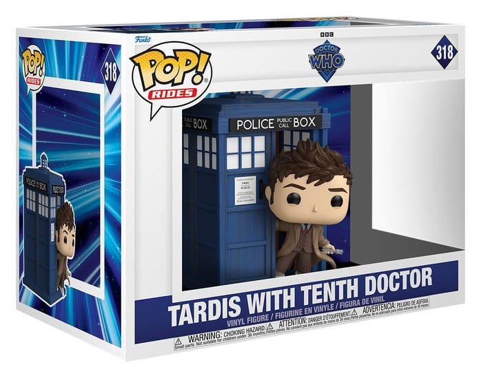 Doctor Who POP! Rides Deluxe Vinyl figurine Tenth Doctor with TARDIS 9 cm