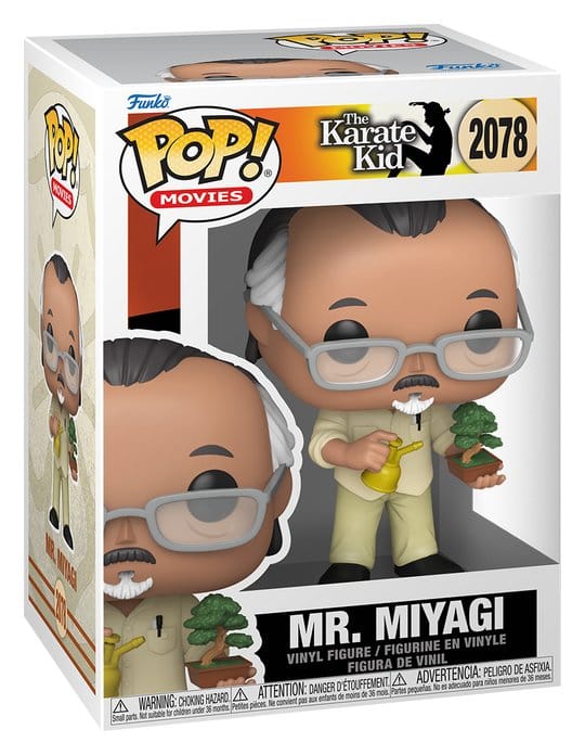 Karaté Kid POP! Movies Vinyl figurine Mr. Miyagi w/BT 9 cm