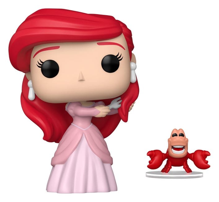 La Petite Sirène POP! Vinyl figurine S3 – Ariel with Sebastian 9 cm