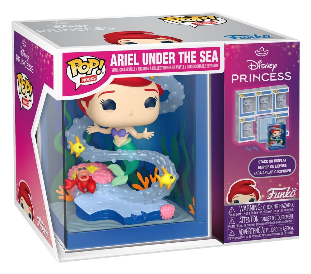 La Petite Sirène POP! Nooks Vinyle Diorama Ariel’s Grotto 16 cm