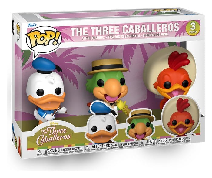 Disney POP! Vinyl pack 3 figurines The Three Caballeros 9 cm