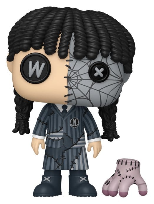 Wednesday POP! Televison Vinyl figurine Patchwork: Wednesday with Thing 9 cm