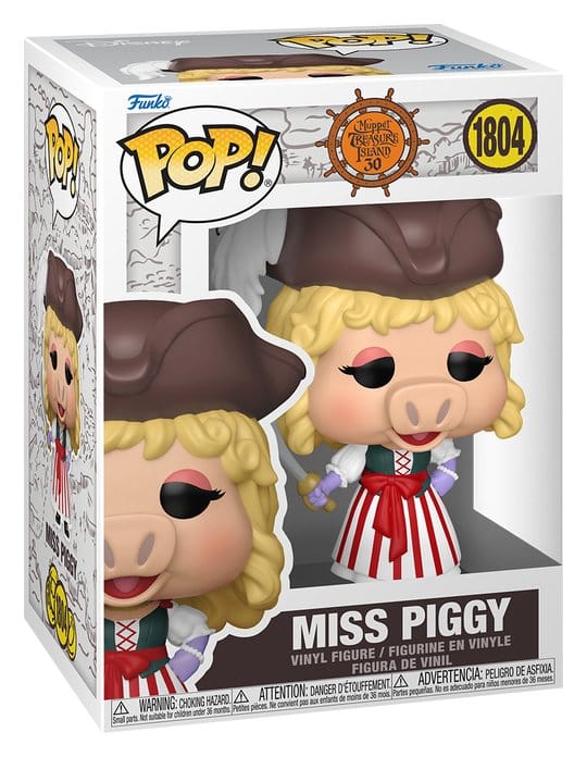 L'Île au trésor des Muppets POP! Movies Vinyl figurine Miss Piggy 9 cm