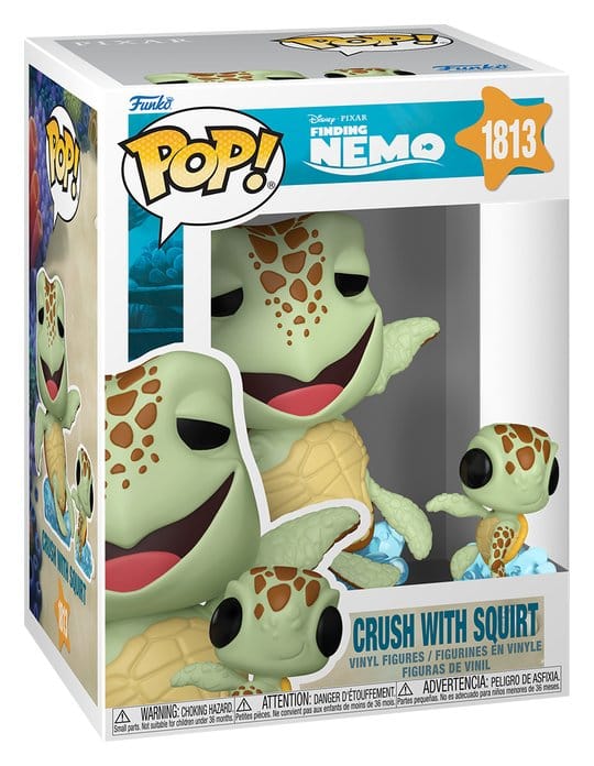 Le Monde de Nemo POP! & Buddy Vinyl Figurine Crush w/Squirt 9 cm