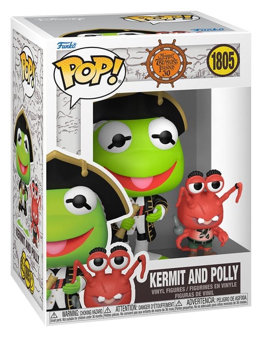 L'Île au trésor des Muppets POP! Pop! & Buddy Vinyl figurine Kermit & Polly 9 cm
